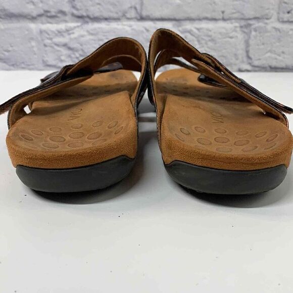 Vionic‎ Sandals Womens 9 Lauren Paros Leopard Brown Straps - Picture 4 of 6